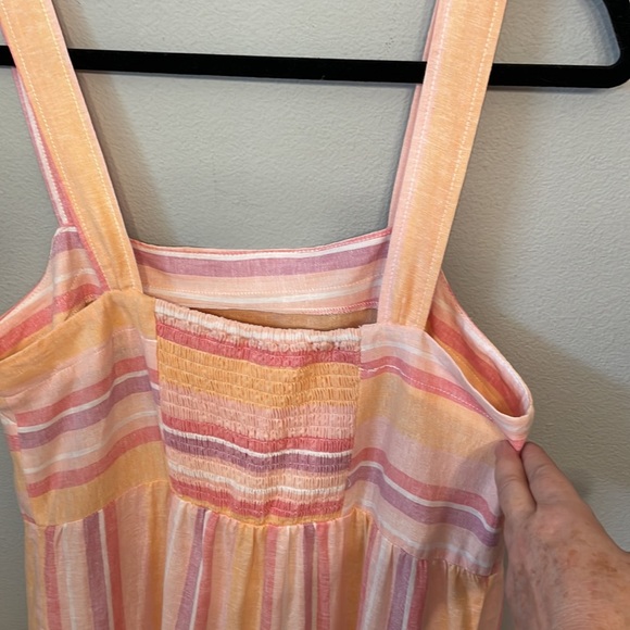 Casa Cabana Striped Linen Blend Maxi Dress size M - Picture 5 of 6